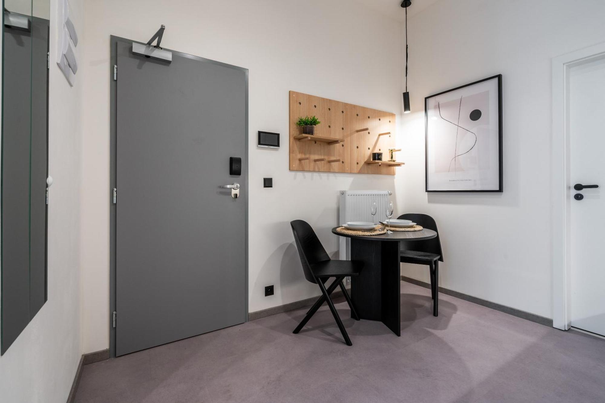 プラハ Honest Karlinアパートホテル 部屋 写真